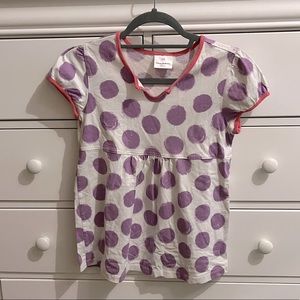 Hanna Andersson Polka Dot Top Size 14